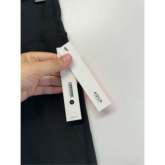 AQUA Athletic High Rise Bootcut Leggings Black Size Extra Small NWT - Picture 10 of 10